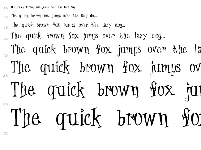 Cat Krap ! font waterfall